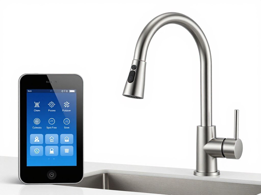 Kraus Oletto Smart Pulldown Kitchen Faucet in Spot-Free Stainless Steel finish